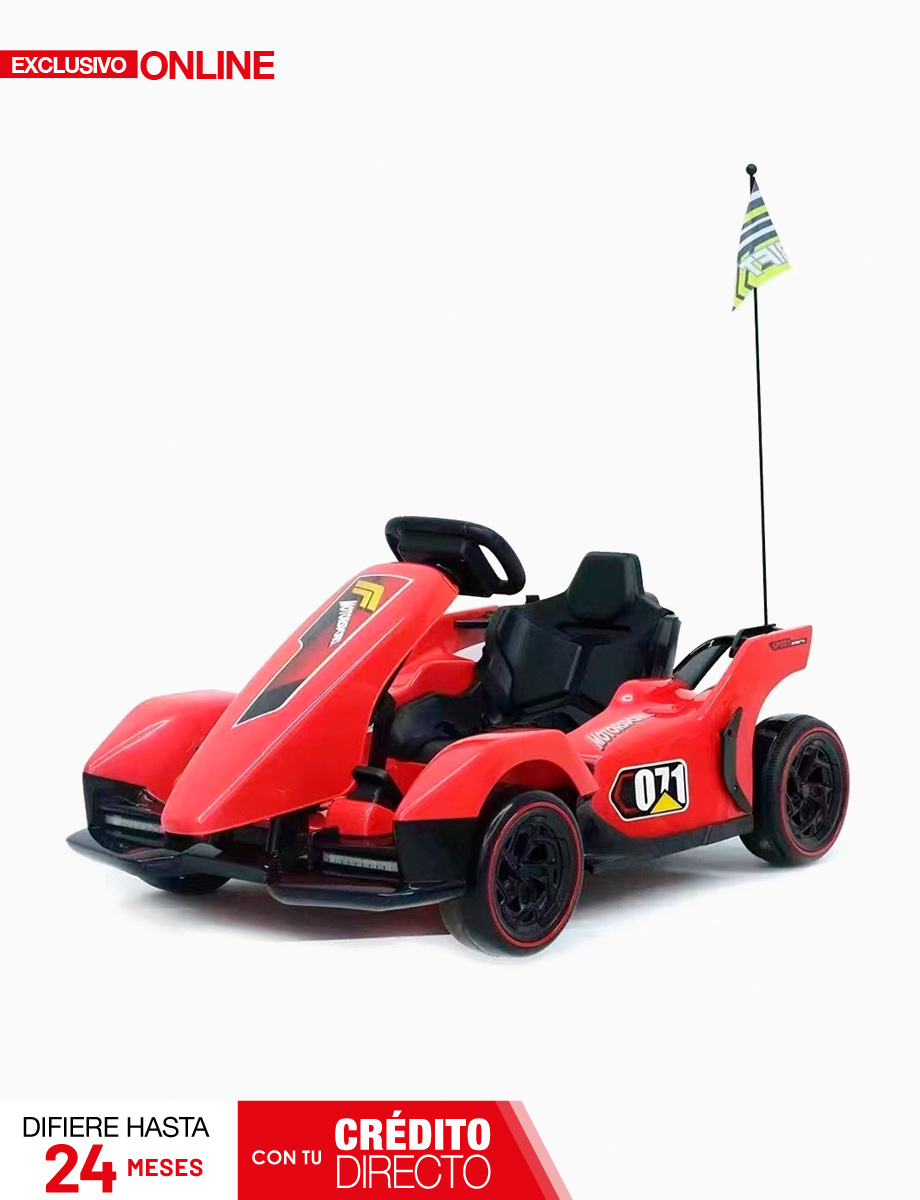 Carro Eléctrico con Batería y Luces Led Rojo | Lamborbini