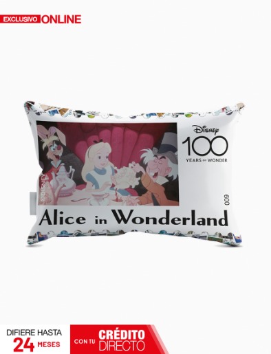 Almohada Alice In Wonderland Blanco