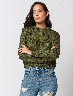 Sweater con Capucha Verde