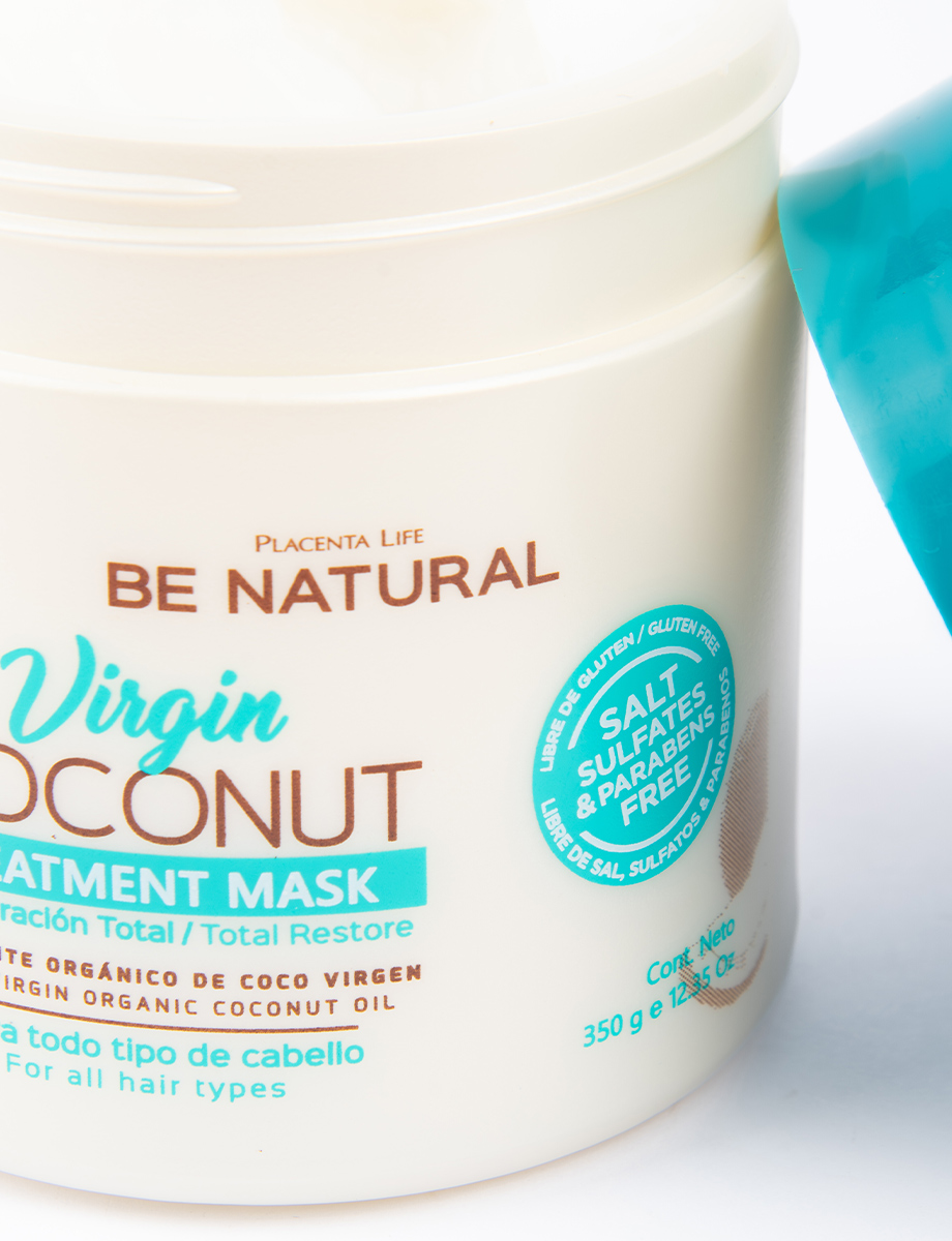 Mascarilla Restauración Total Virgin Coconut Be Natural | Placenta Life