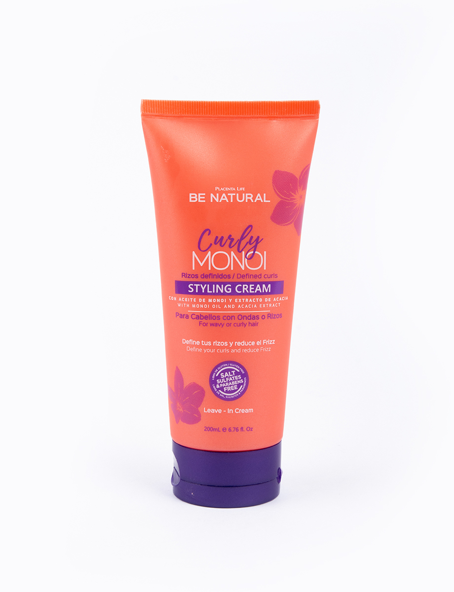 Crema para Peinar Curly Monoi Be Natural | Placenta Life