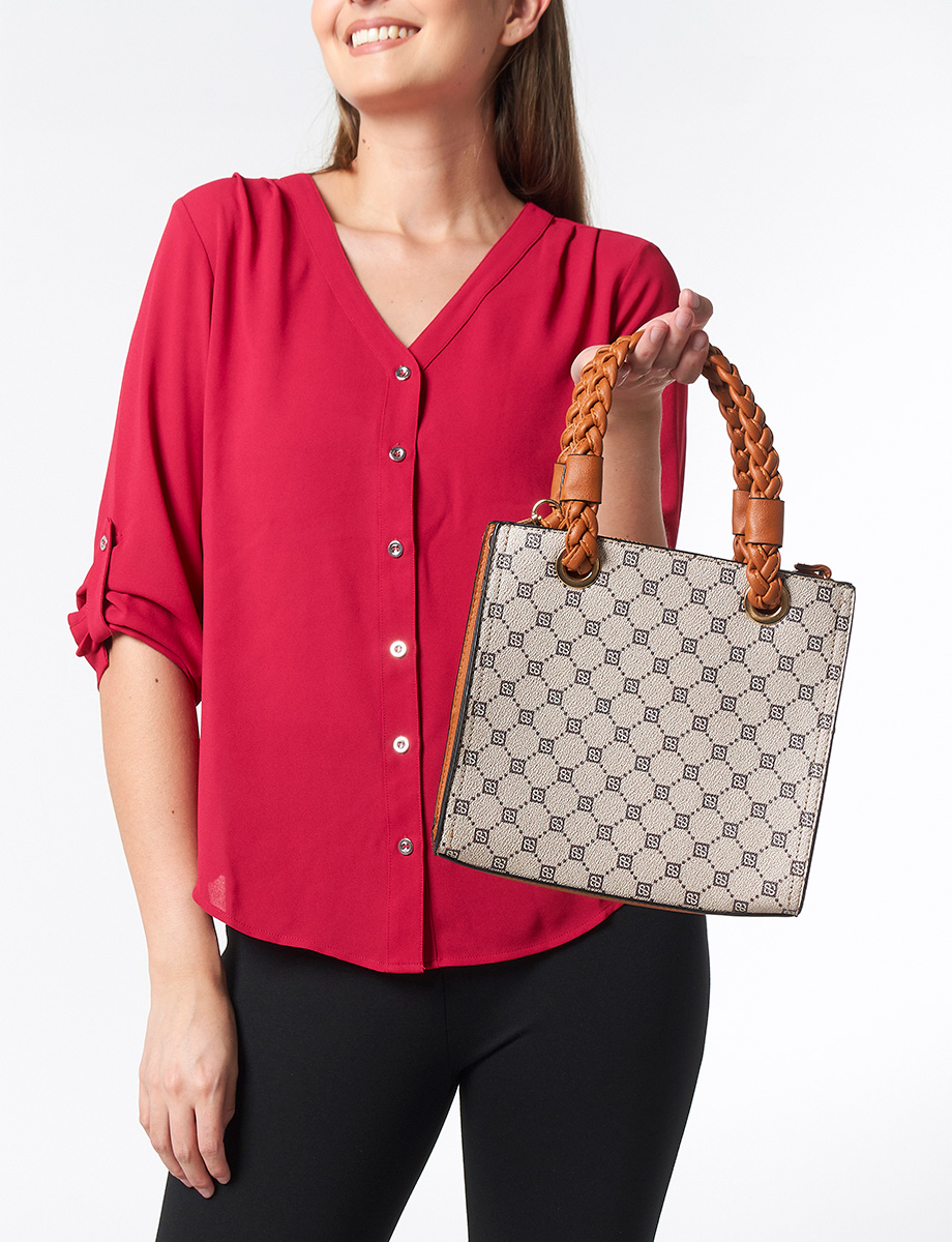 Cartera Camel con Textura