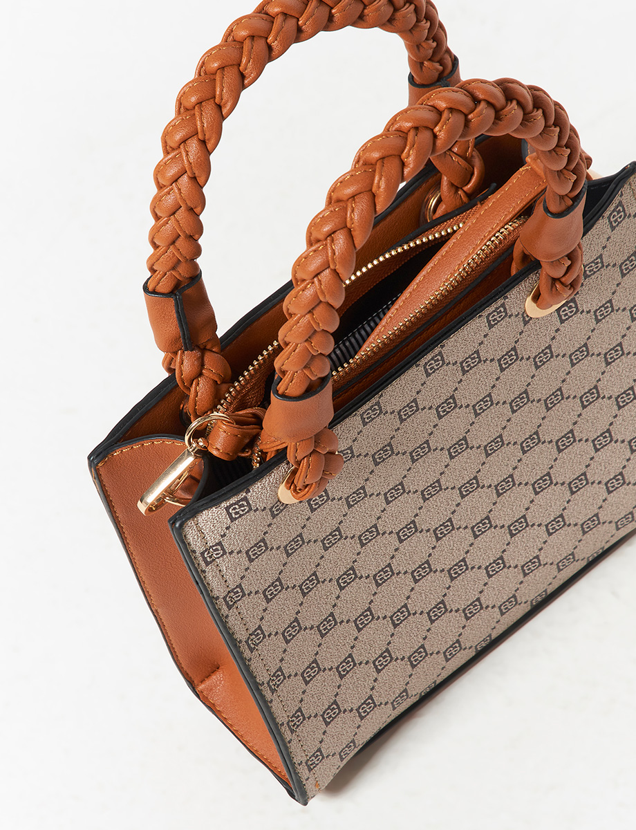 Cartera Camel con Textura