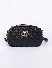 Cartera Crossbody Negra con Aplique