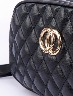 Cartera Crossbody Negra con Aplique