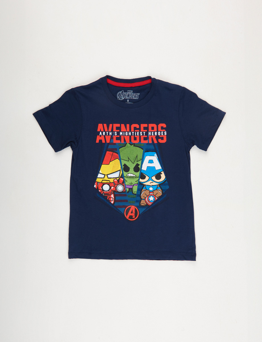 Camiseta Pre Avengers Azul Marino