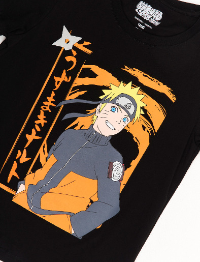 Camiseta Naruto Pre Negro