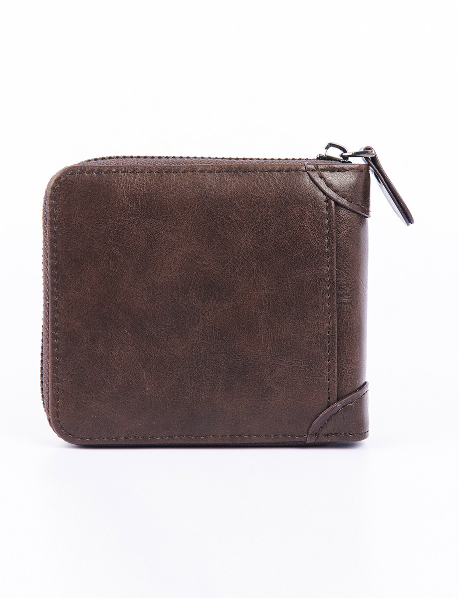 Billetera Cremallera Café | Zip