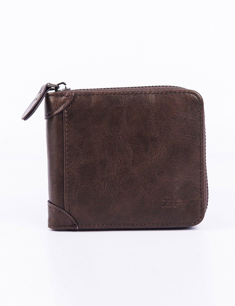 Billetera Cremallera Café | Zip