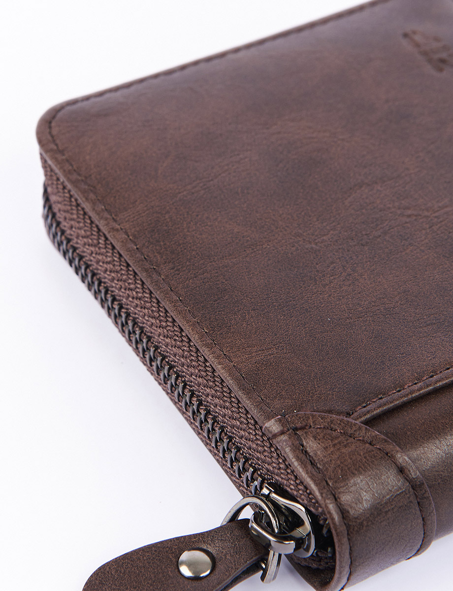 Billetera Cremallera Café | Zip