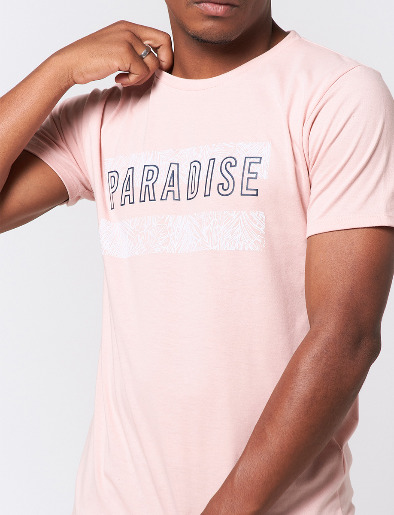 Camiseta Paradise Rosado