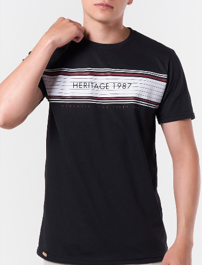Camiseta Heritage 1987 Negro