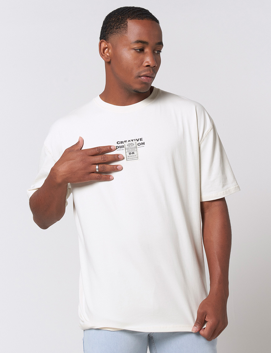 Camiseta Oversize Crudo