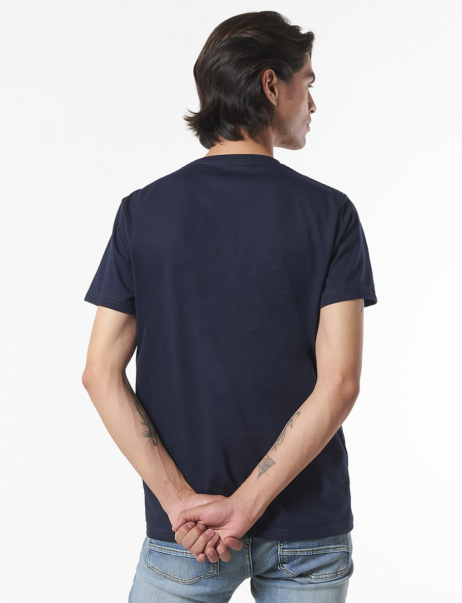 Camiseta Estampada Azul Marino