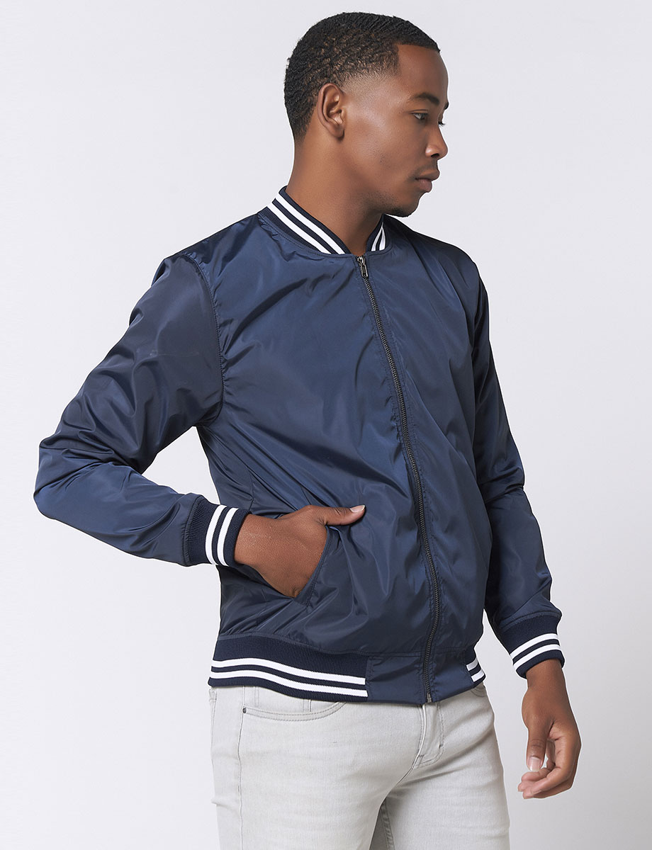 Chaqueta Bomber Azul Marino