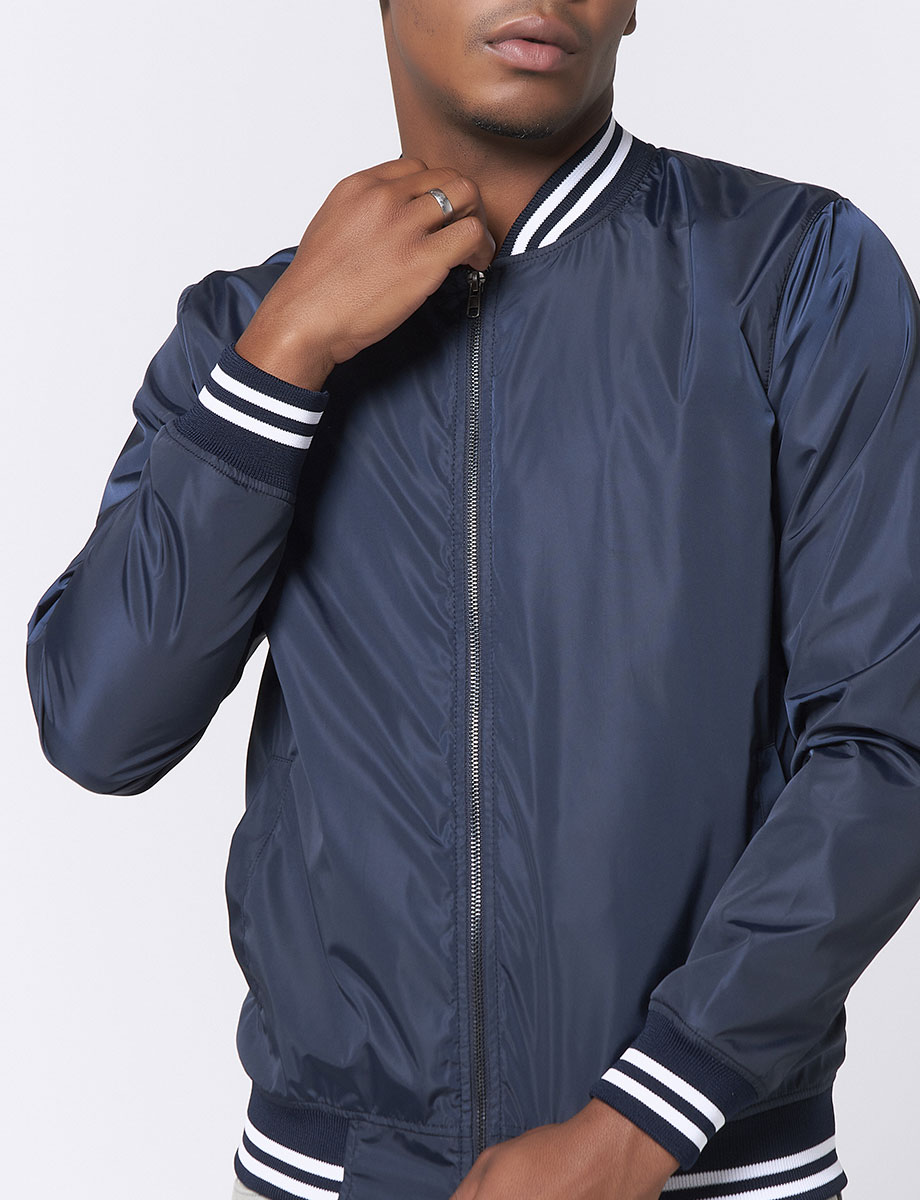 Chaqueta Bomber Azul Marino