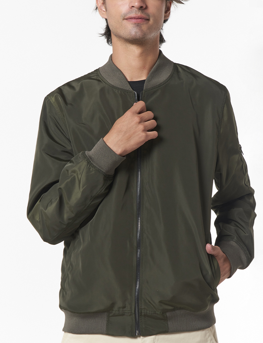 Chaqueta Bomber Verde Militar