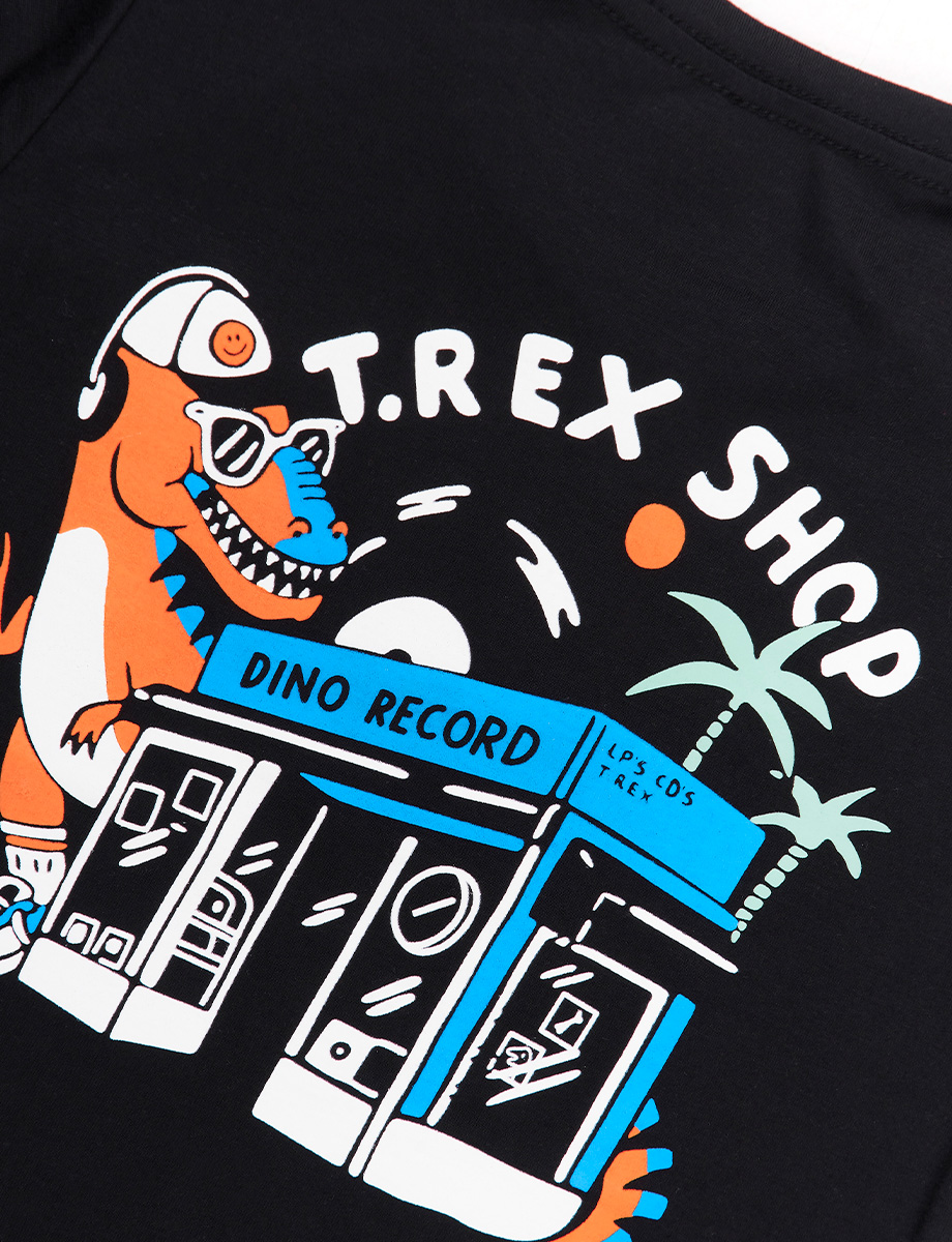 Camiseta T-Rex Negro