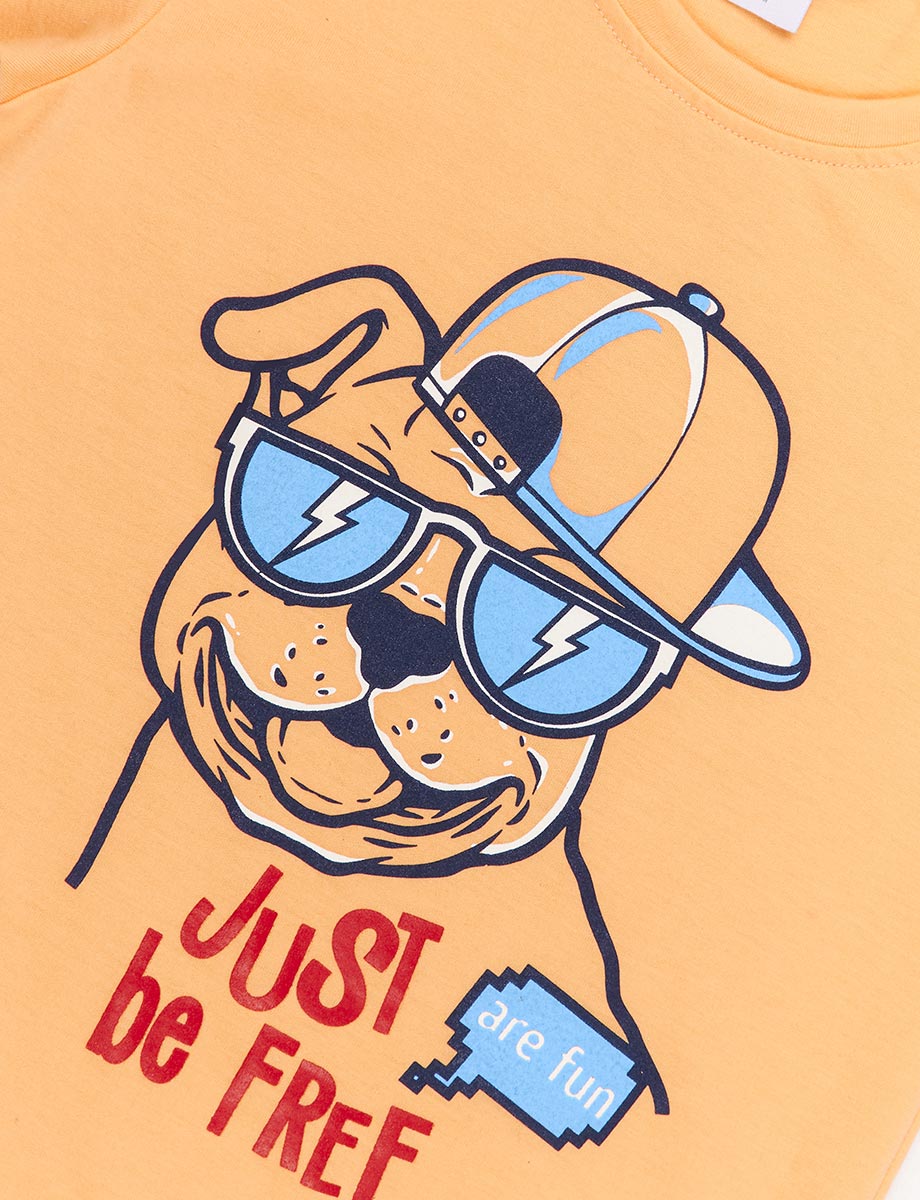 Camiseta Perrito Naranja