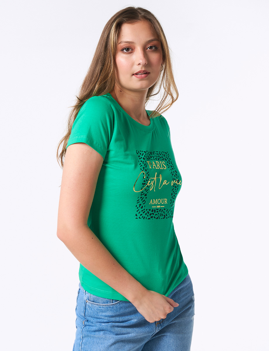 Camiseta Paris Verde
