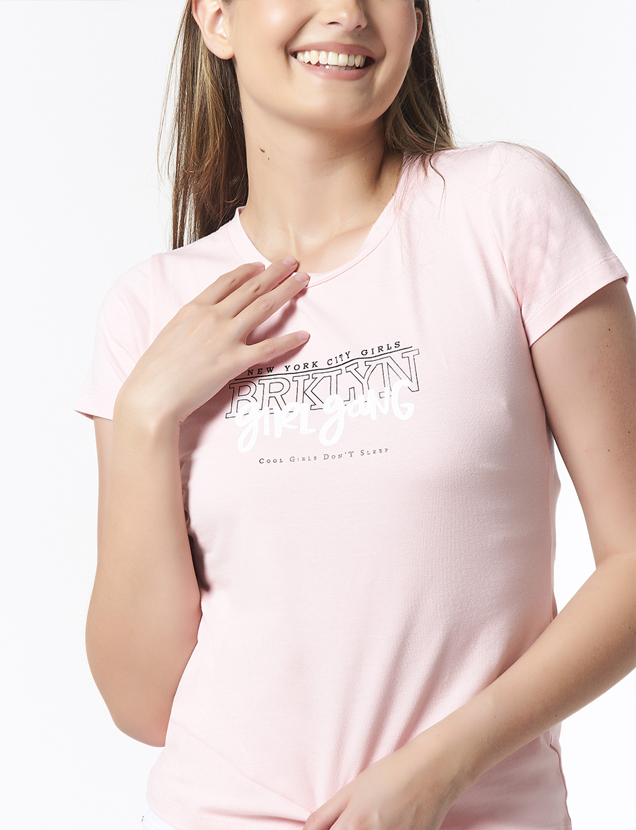 Camiseta Girl Gang Unicolor