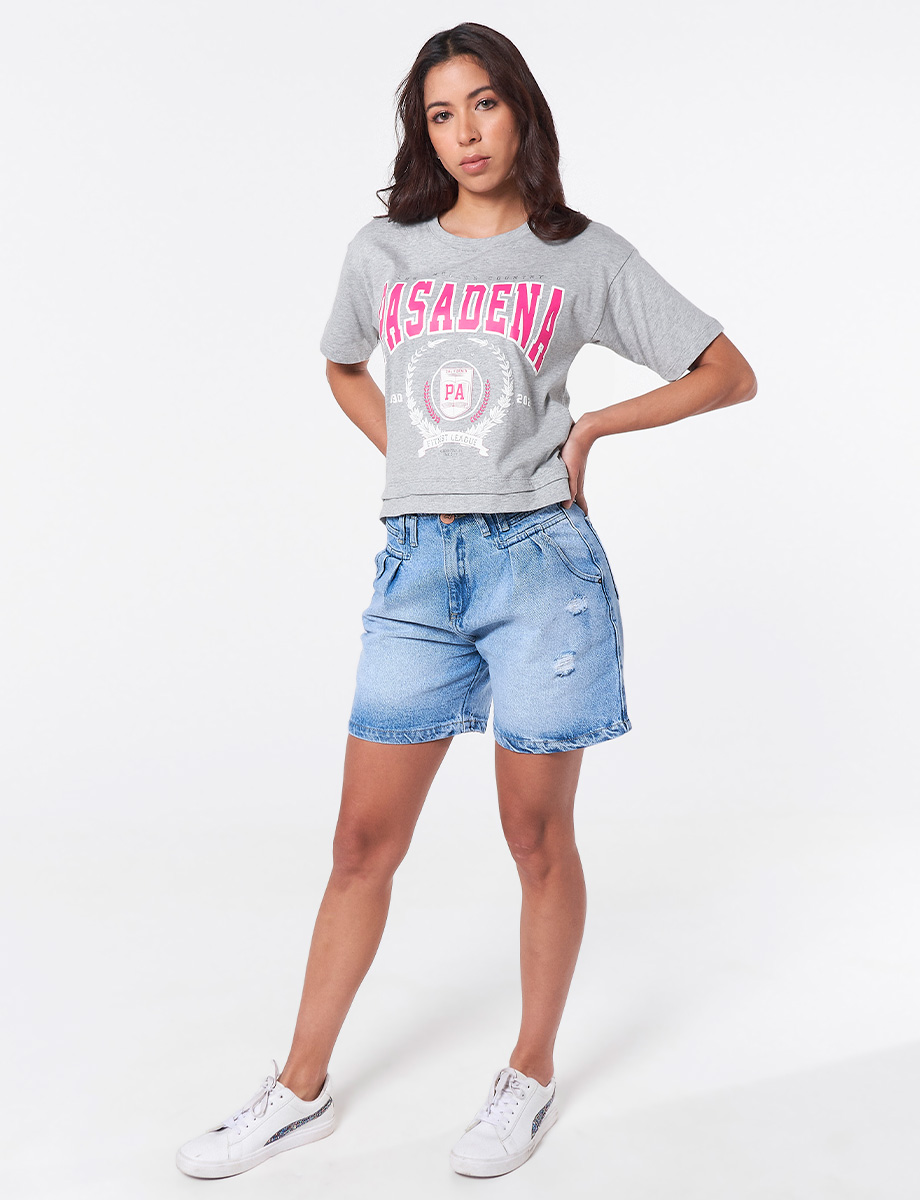 Short Rotos Azul Claro