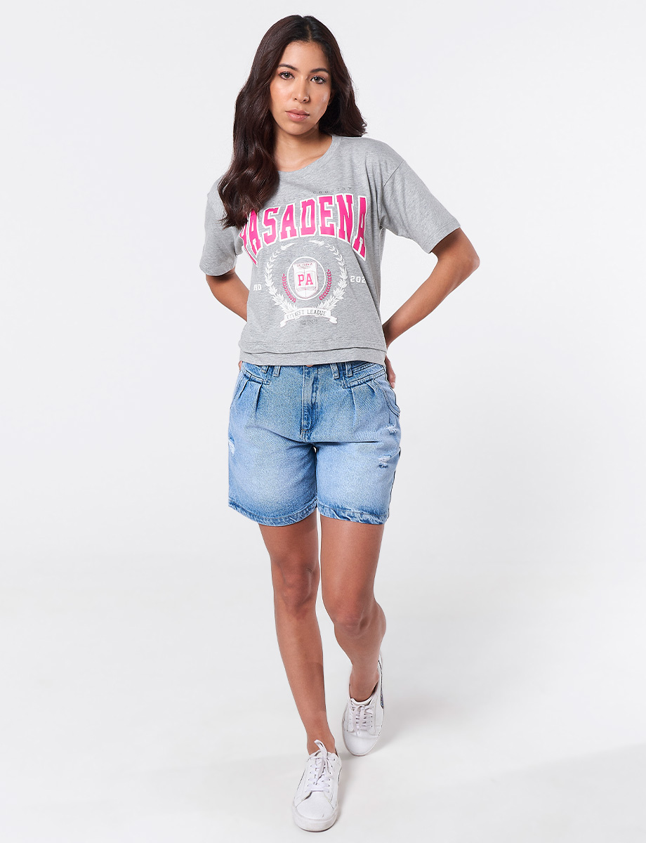 Short Rotos Azul Claro
