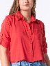 Blusa Roja con Bolsillo