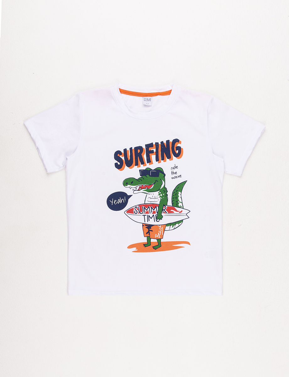 Camiseta Cocodrilo Blanco