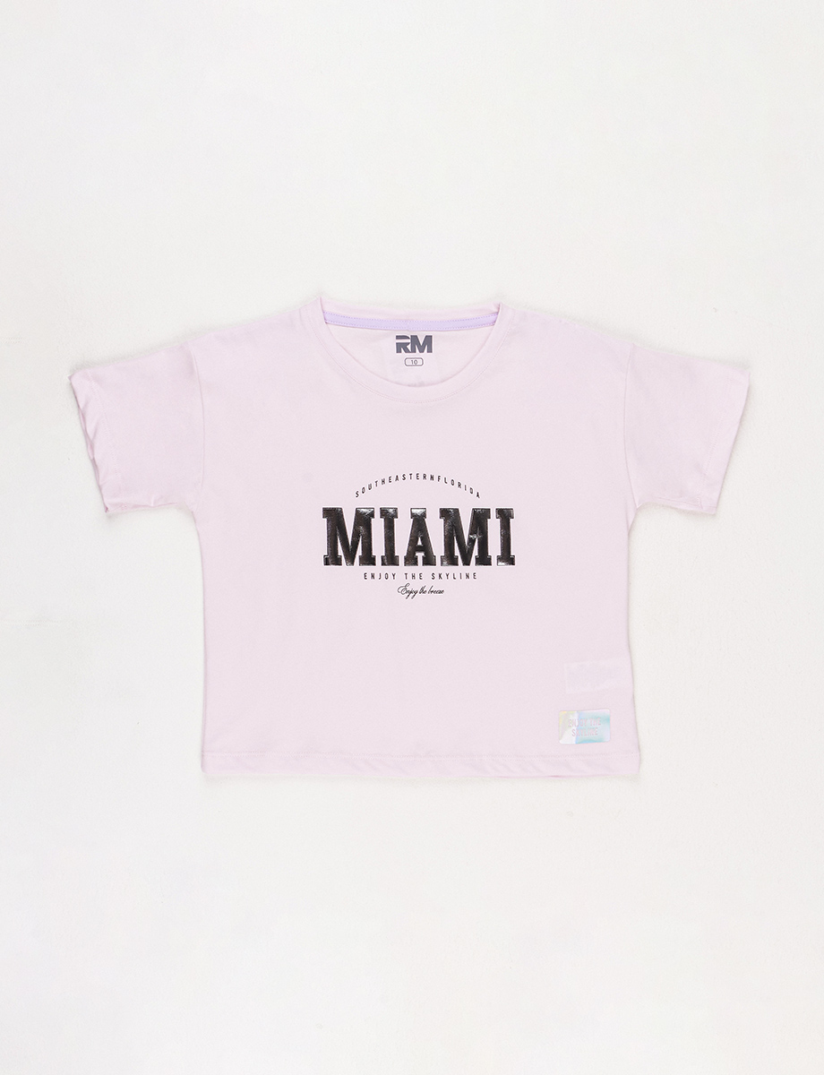 Camiseta Miami Rosado