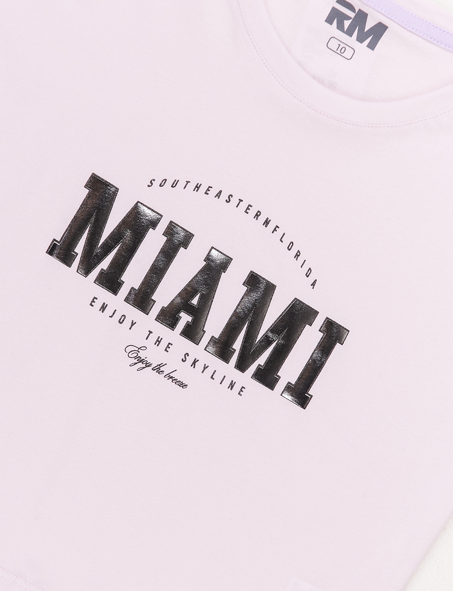 Camiseta Miami Rosado