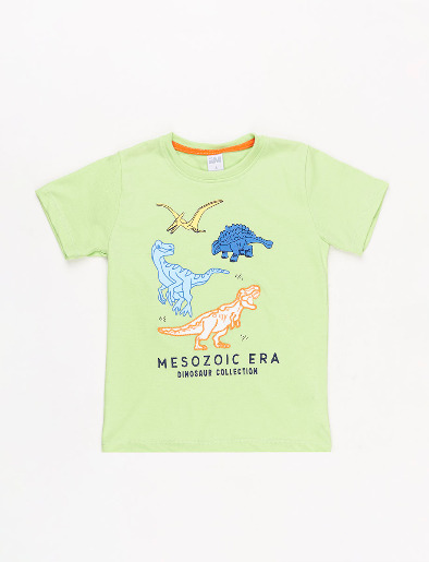 Camiseta Dinosaurio Verde
