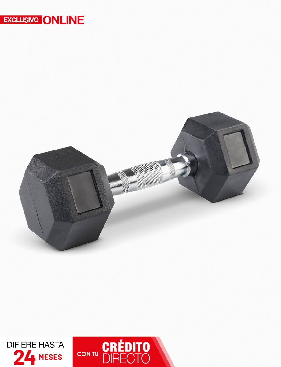 Mancuerna Hexagonal de Caucho 20 lb | Active Life