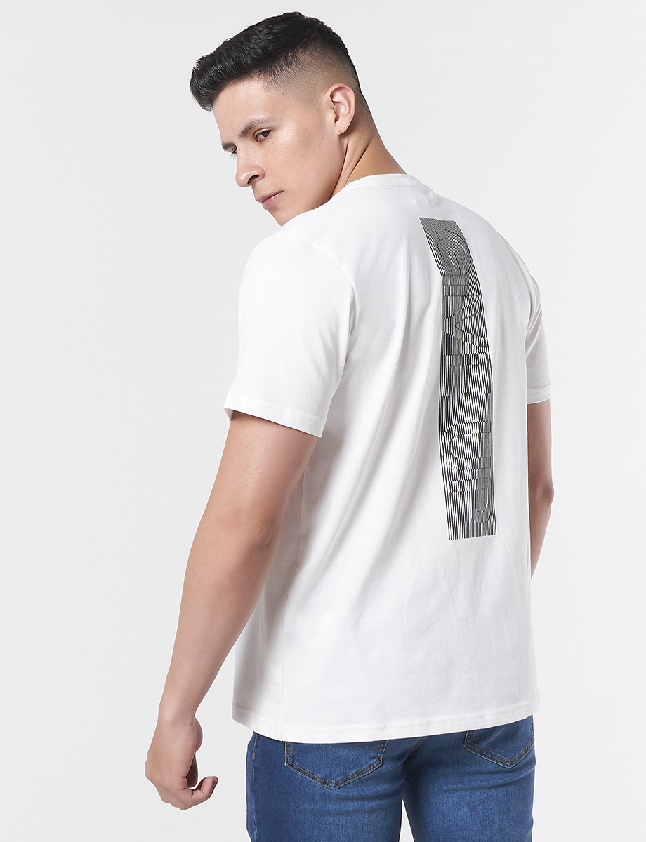 Camiseta Blanco Hueso con Detalle