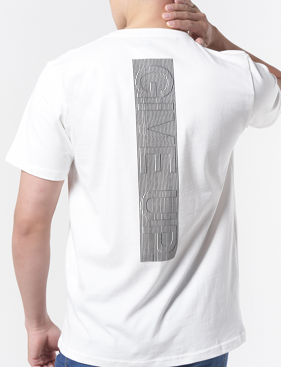 Camiseta Blanco Hueso con Detalle