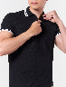 Camiseta Polo con Cierre Negro