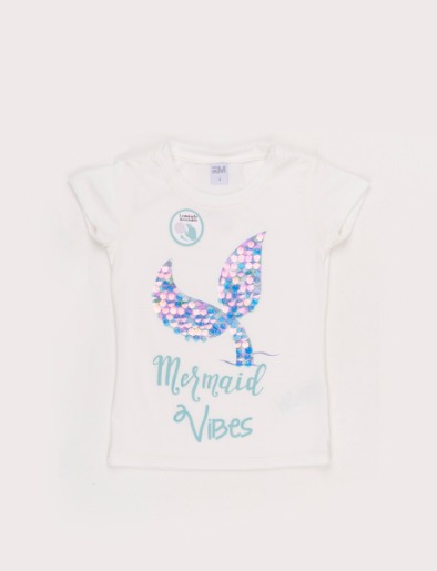 Camiseta Mermaid Vibes Blanca