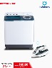 Lavadora Semiautomática de 11 Kg + Plancha a Vapor | Indurama