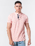 Camiseta Polo Prints Palmeras Rosado