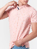Camiseta Polo Prints Palmeras Rosado