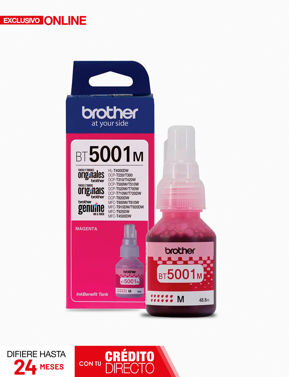 Botella de Tinta BT5001M Magenta | Brother