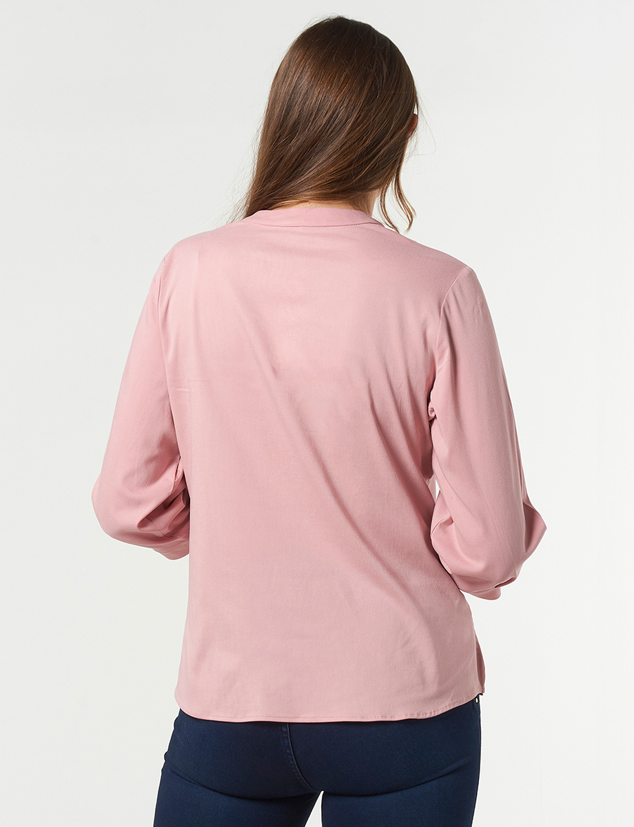 Blusa Clásica Palo Rosa