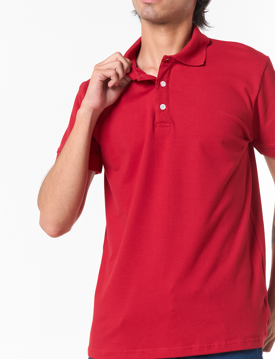 Camiseta Polo Básica Rojo