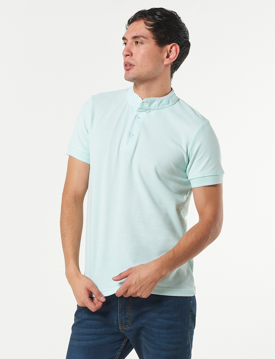 Camiseta Polo Llana Verde Menta