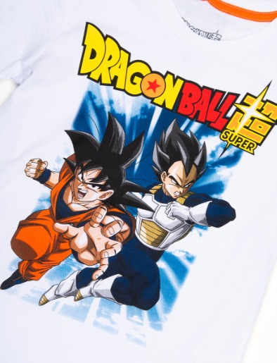 Camiseta Esc Dragon Ball Z Blanca