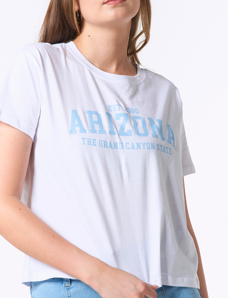 Camiseta Cuadrada <em class="search-results-highlight">Arizona</em> Blanca