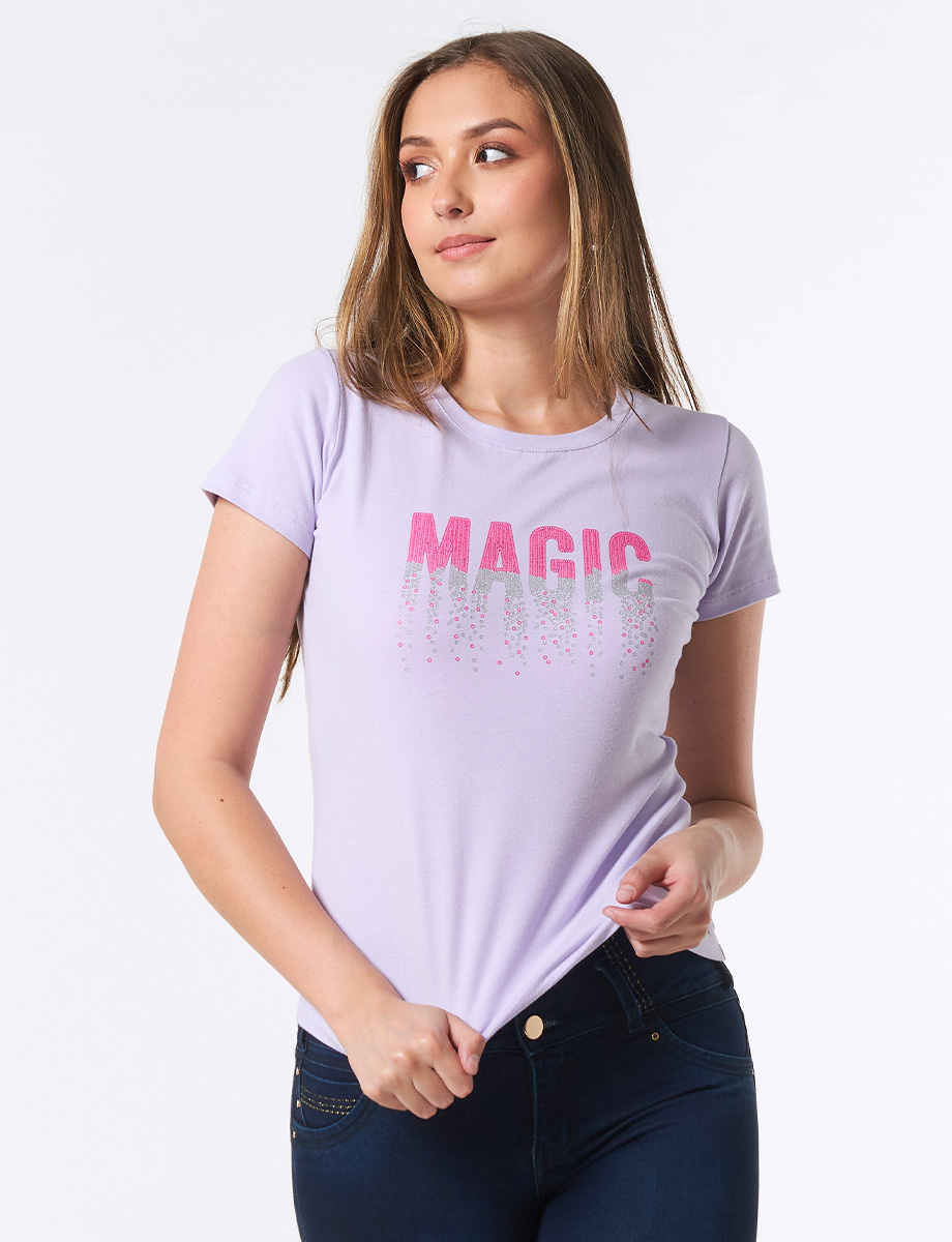 Camiseta Magic Lila