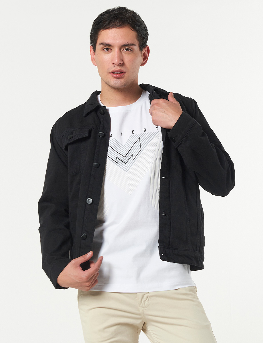Chaqueta Borrego Negro