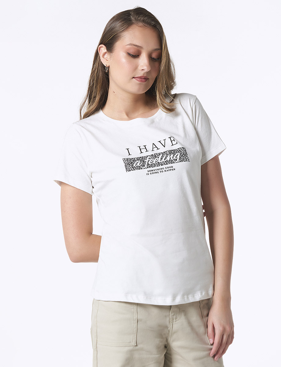 Camiseta Feeling Blanco