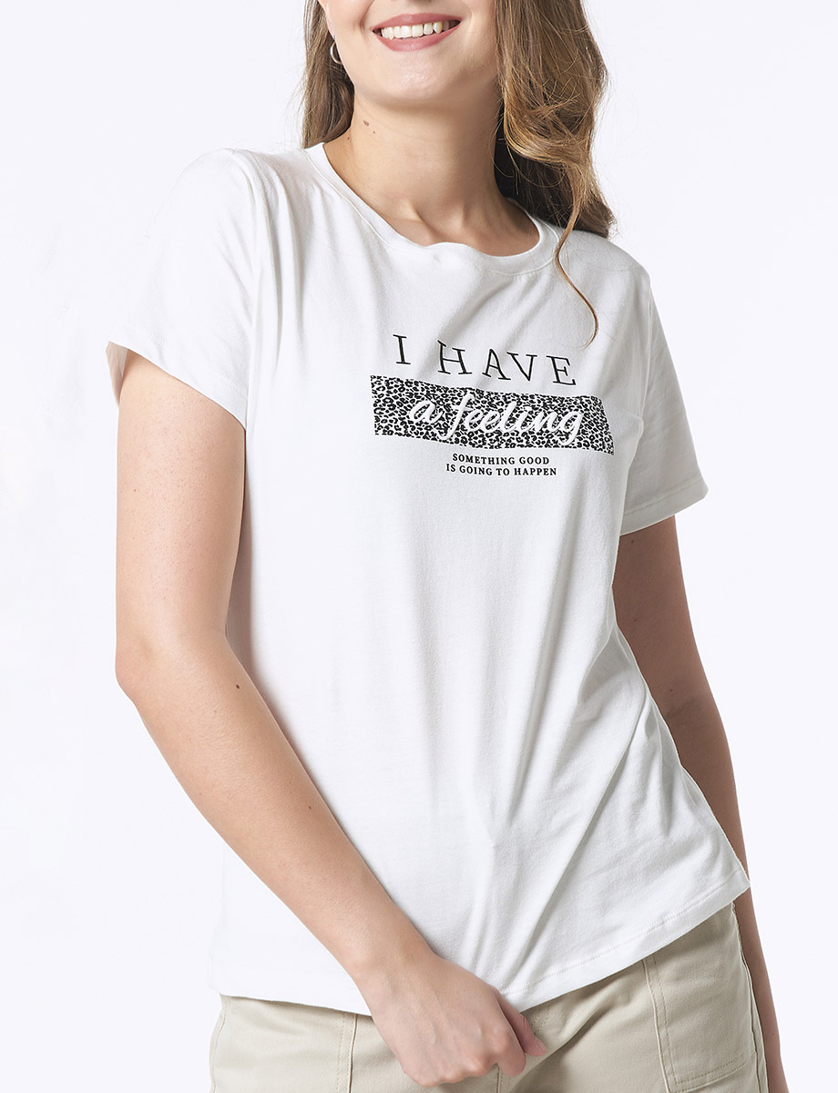 Camiseta Feeling Blanco